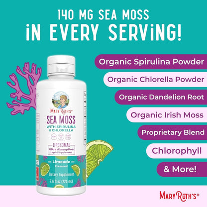 Natural Sea Moss Liquid Supplement with Green Superfoods