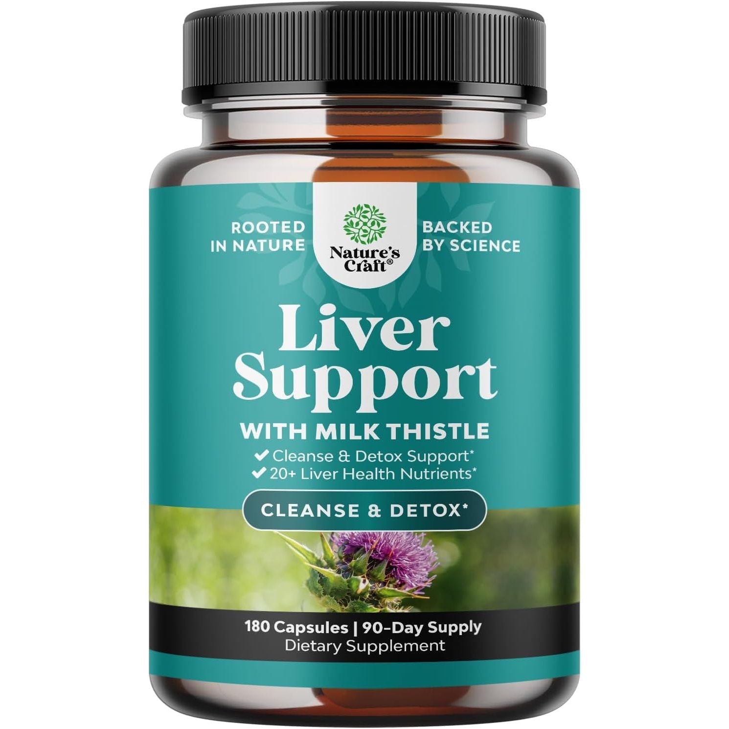 Premium Liver Detox Supplement - 180 Capsules - Mycosmeticslondon