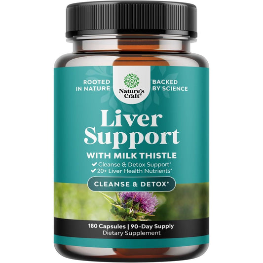 Premium Liver Detox Supplement - 180 Capsules - Mycosmeticslondon