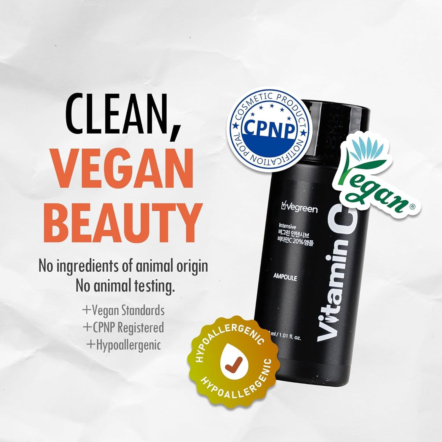 Powerful Waterless Vitamin C Serum - Brightening Facial Treatment