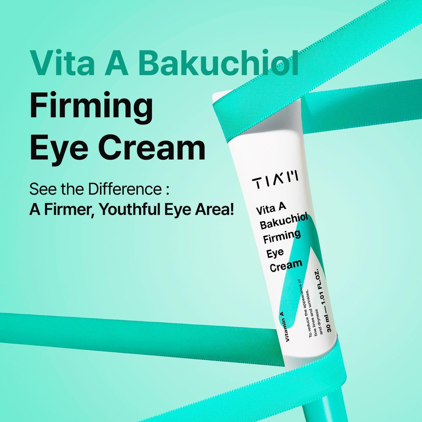 Anti Aging Eye Cream with Bakuchiol - Reduces Puffiness