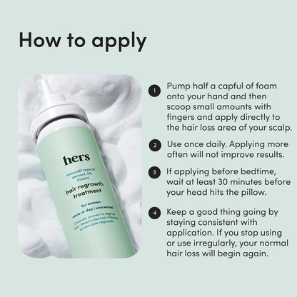 Women's Hair Growth Foam Treatment 5% Minoxidil