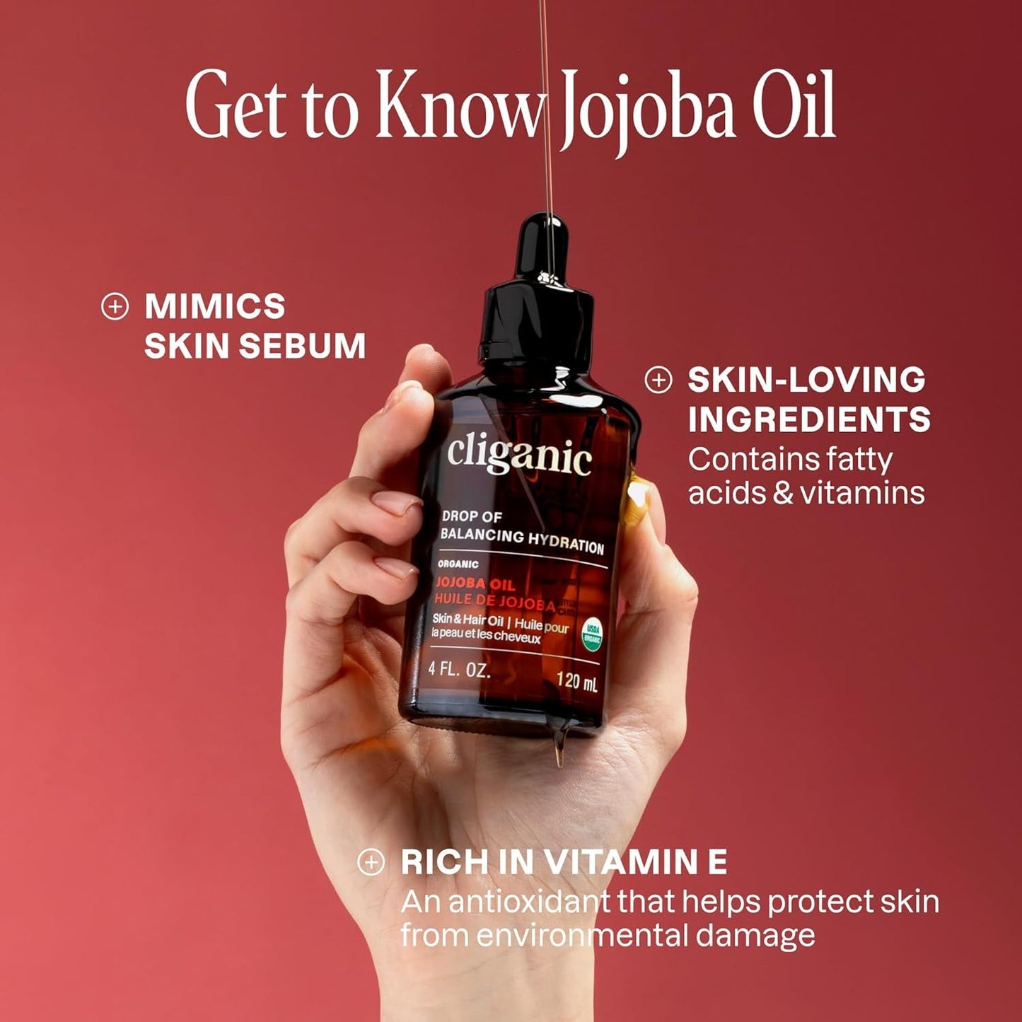 Natural Jojoba Oil - 100% Pure Face & Body Moisturiser