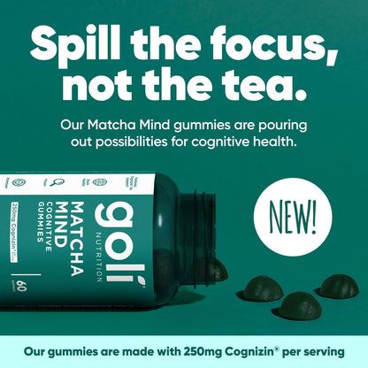 Brain Boosting Matcha Focus Gummies - 60 Count