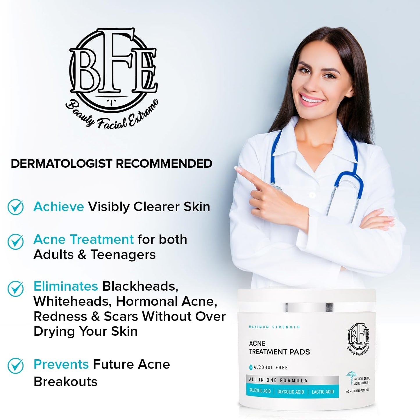 Effective Acne Treatment Pads with Salicylic Acid