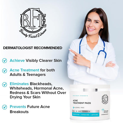 Effective Acne Treatment Pads with Salicylic Acid