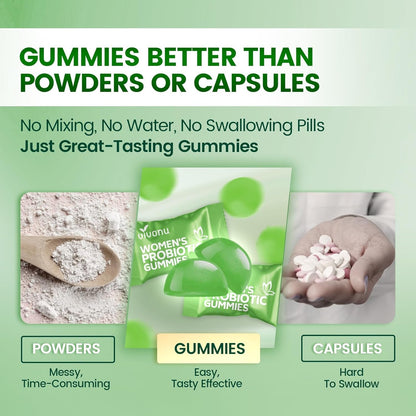 Natural Women's Probiotic Gummies for Vaginal Health
