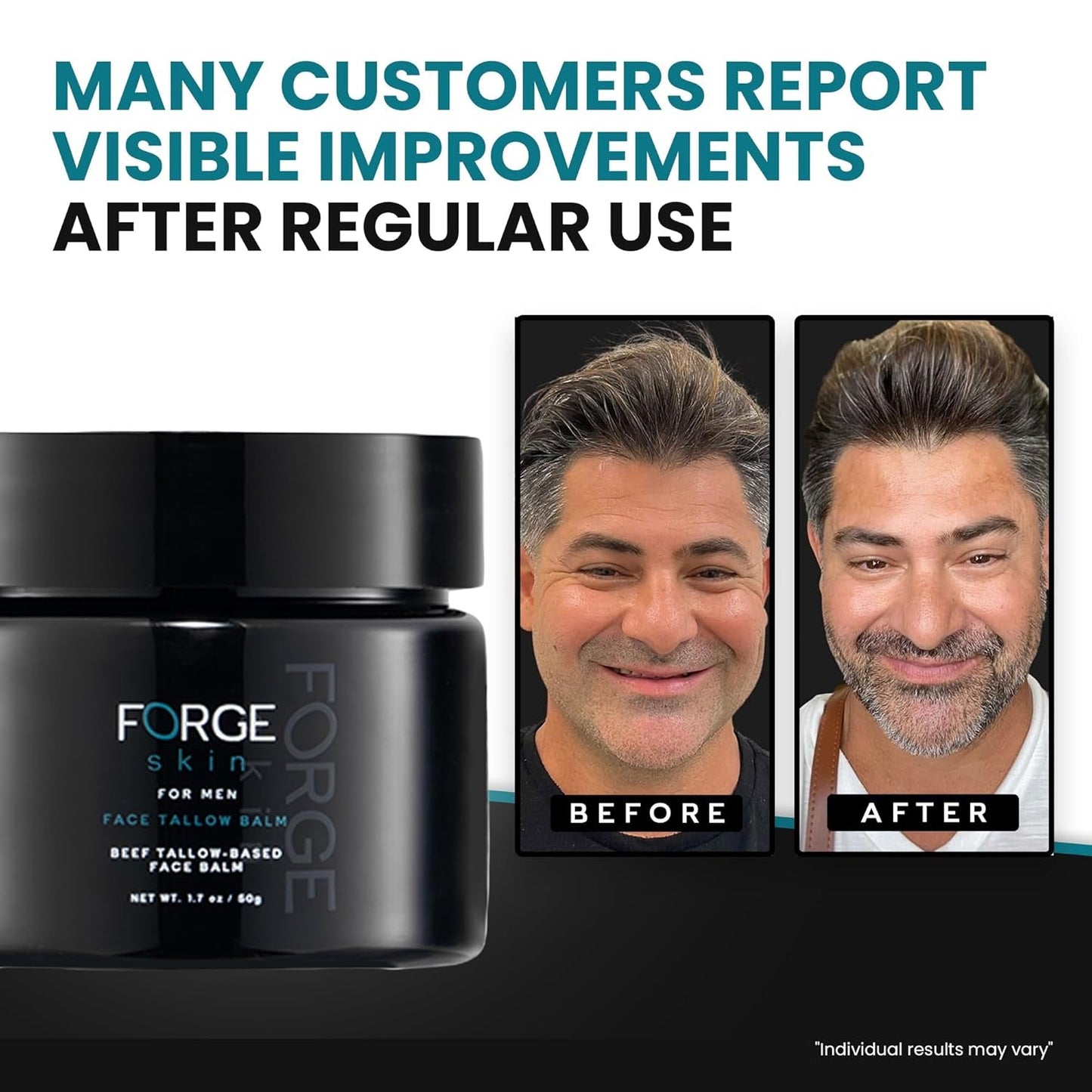 Natural Face Moisturizer for Men - Hydrating Anti Aging Cream