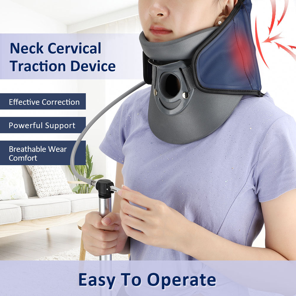 Comfortable Inflatable Neck Pillow for Cervical Support