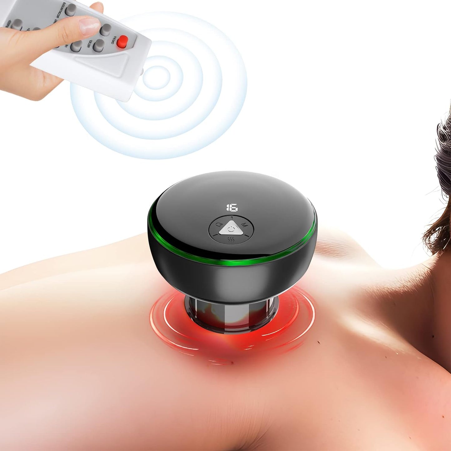 Automatic Cupping Massage Kit with Red Light for Pain Relief