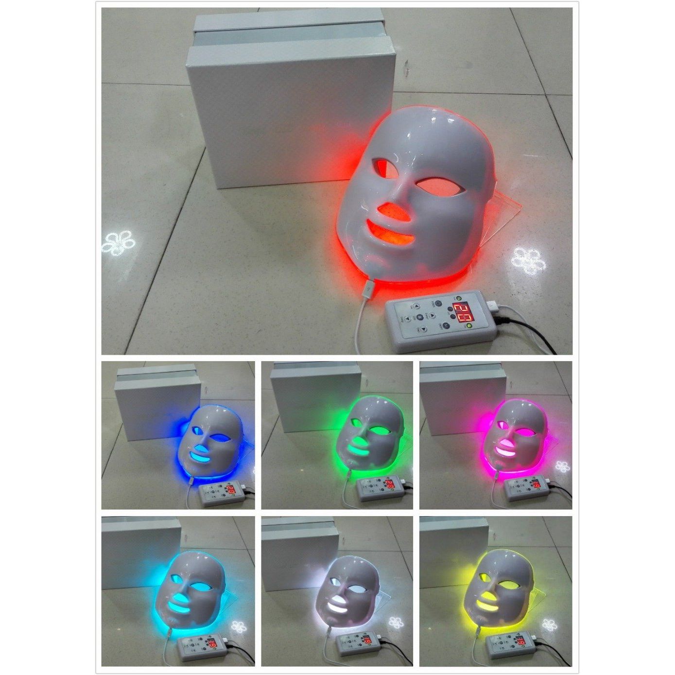 Colorful LED Face Mask - Advanced Skin Renewal Device