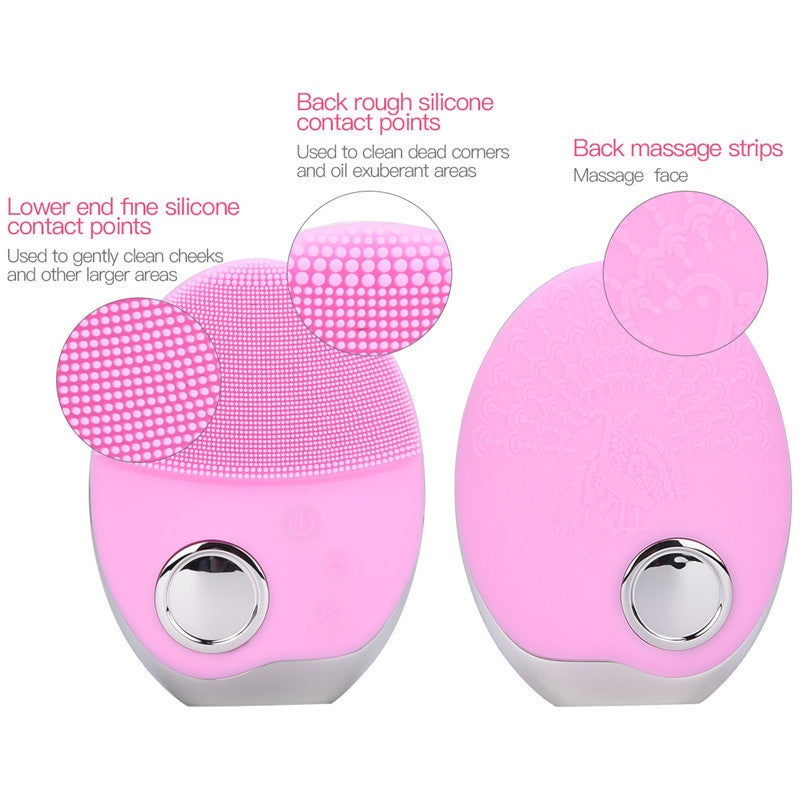 Advanced LED Facial Brush - Waterproof Silicone Face Cleanser