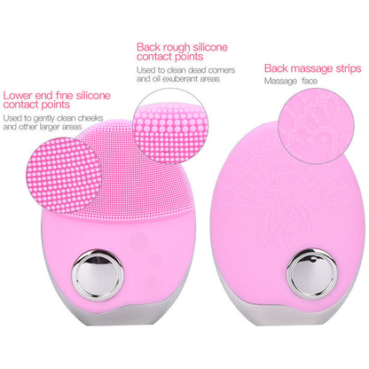 Advanced LED Facial Brush - Waterproof Silicone Face Cleanser