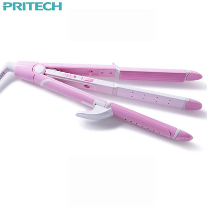 Pro Hair Straightening Curling Iron for Salon Style Results