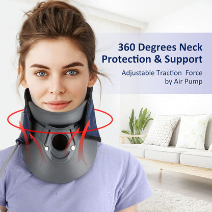 Comfortable Inflatable Neck Pillow for Cervical Support
