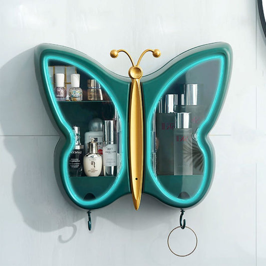 Butterfly-Shaped Jewelry and Cosmetic Storage Box