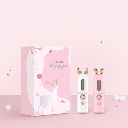 Portable Mini Facial Steamer with Cool Mist Spray