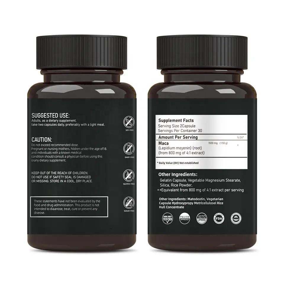 Powerful Maca Root Vitamins 60 Capsules