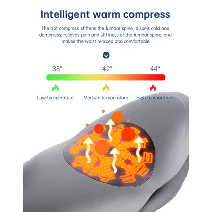 Heated Back Support Belt with Air Massage Therapy