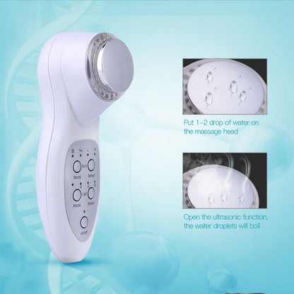 Compact 7 Color LED Face Spa Device - Deep Cleansing Skin Rejuvenator