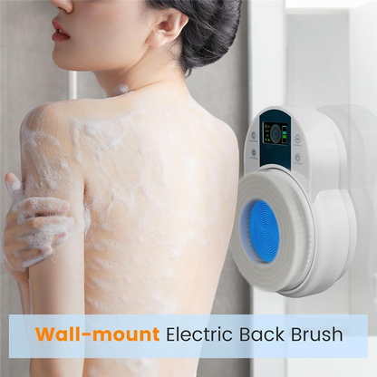 Electric Shower Brush for Body -Wall Mounted Back Scrubber for Shower