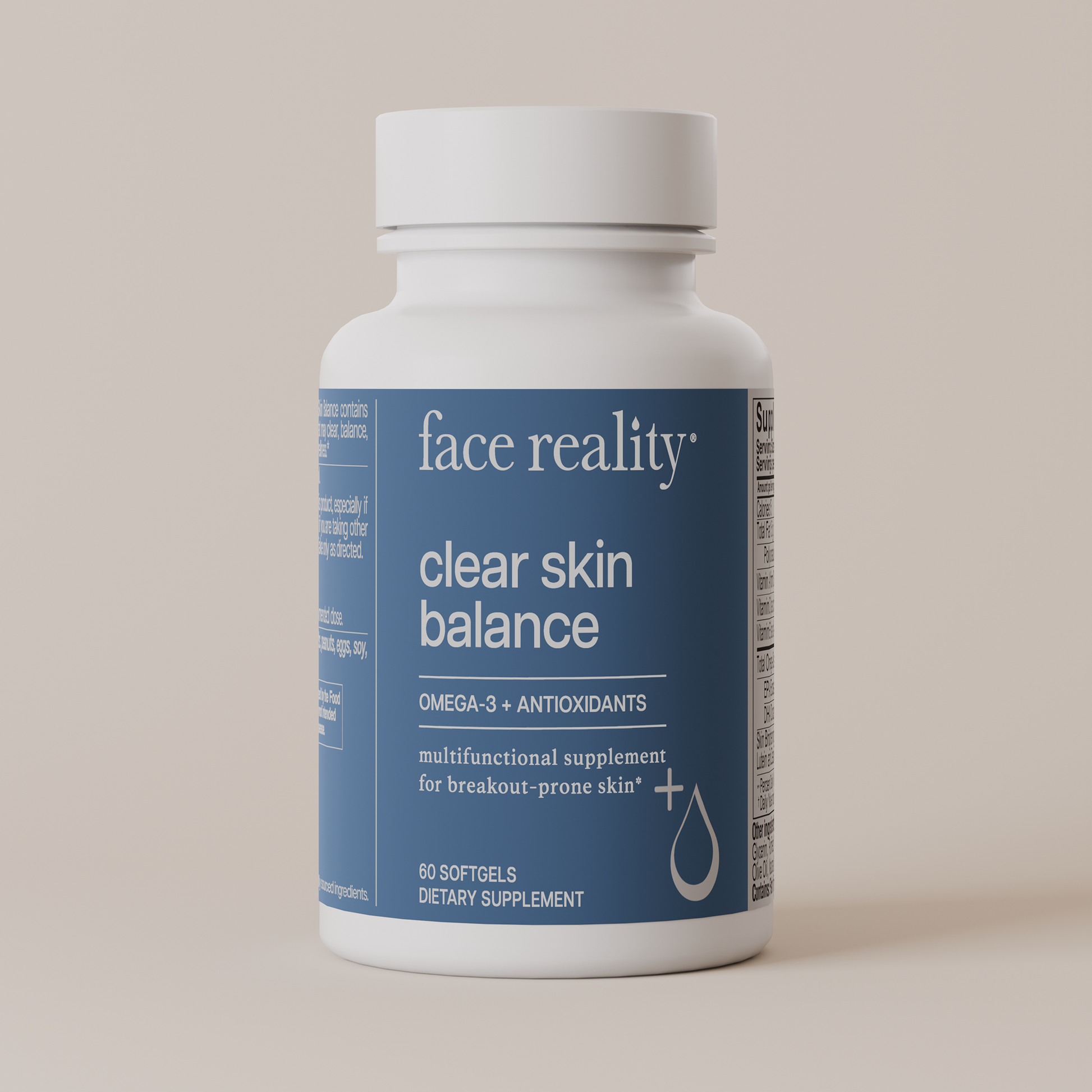 Natural Glow Skin Clarifying Supplement - 60 Softgels - Mycosmeticslondon