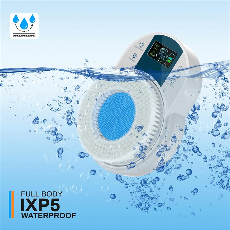 Electric Shower Brush for Body -Wall Mounted Back Scrubber for Shower