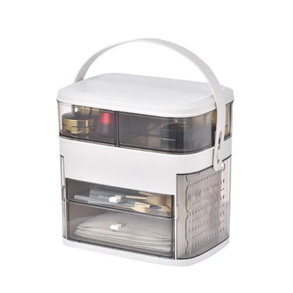 Compact LED Beauty Mirror Storage Case