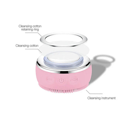 Rechargeable LED Face Massager Brush for Deep Clean Skin