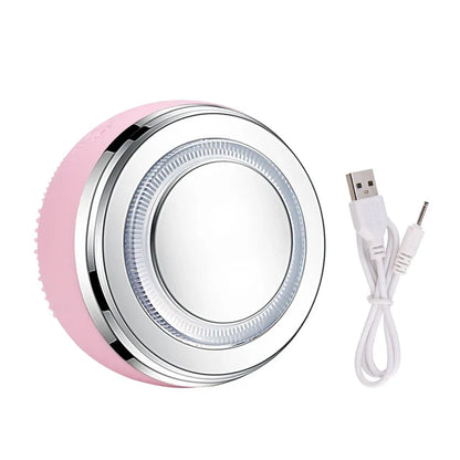 Rechargeable LED Face Massager Brush for Deep Clean Skin