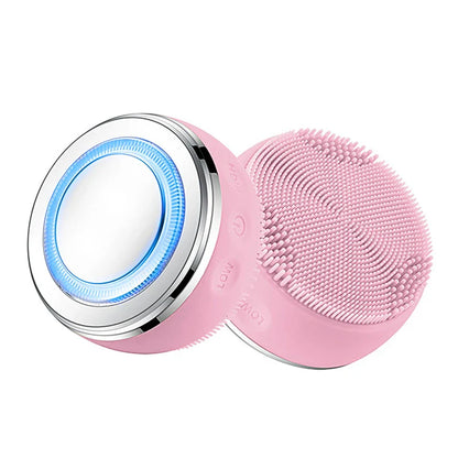 Rechargeable LED Face Massager Brush for Deep Clean Skin