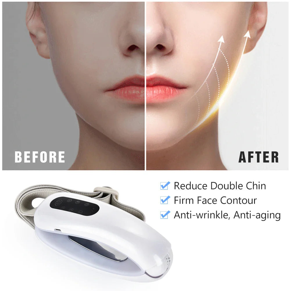 Slimming Face Lift Belt Red Blue LED Skin Tightener