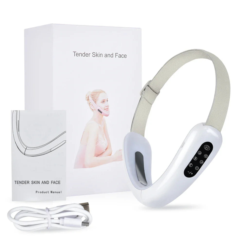 Slimming Face Lift Belt Red Blue LED Skin Tightener