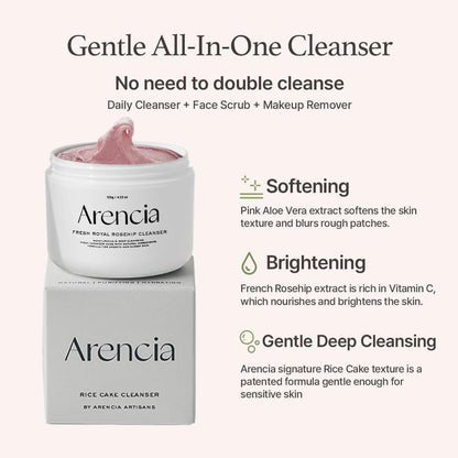 Natural Rosehip Gentle Face Cleanser 120g Vegan