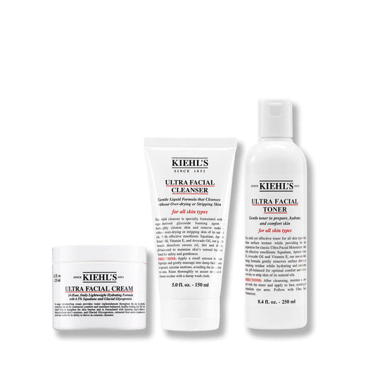 Kiehl's Essential Moisture 3 Piece Skincare Set - Mycosmeticslondon