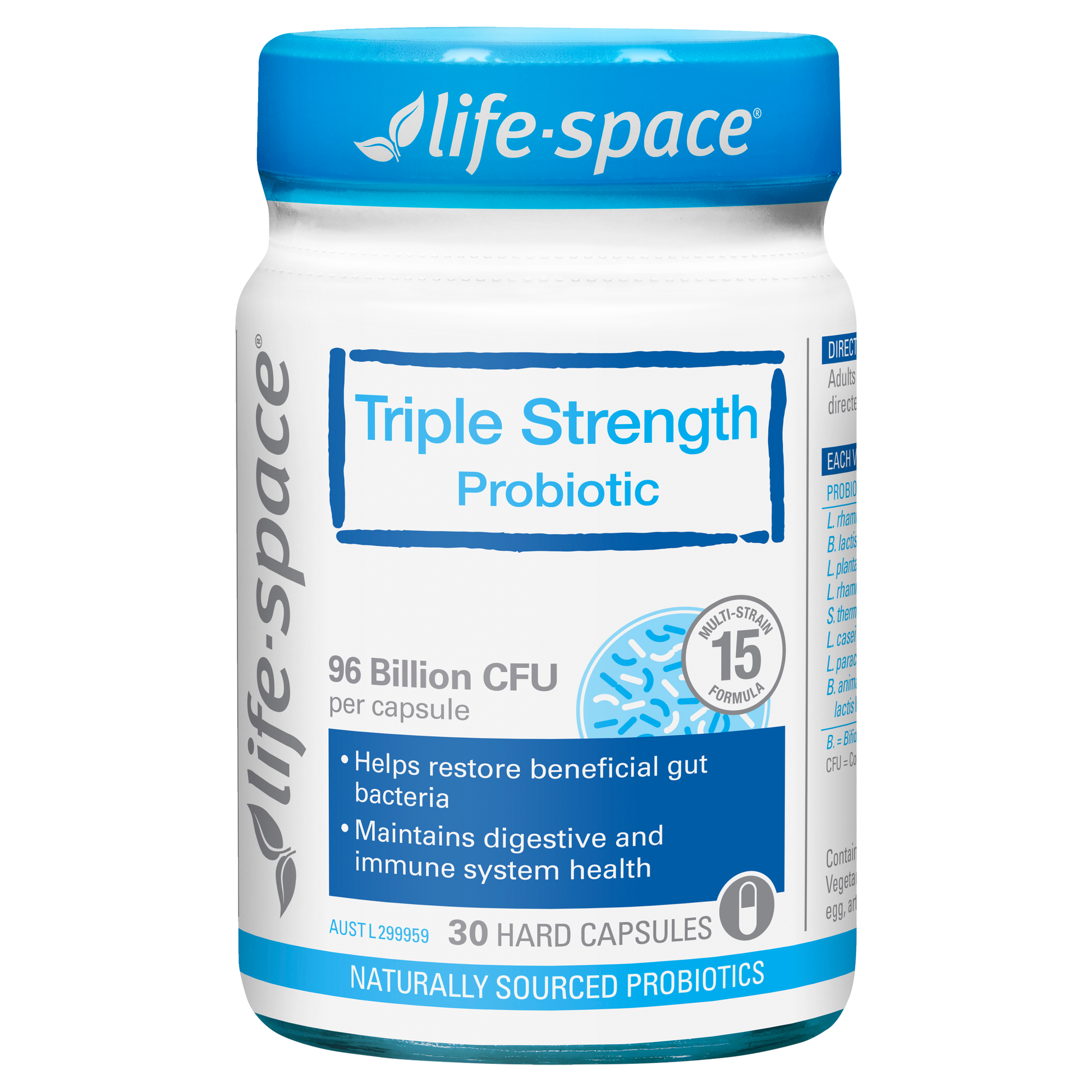 High Potency Probiotic 96 Billion - 30 Capsules - Mycosmeticslondon