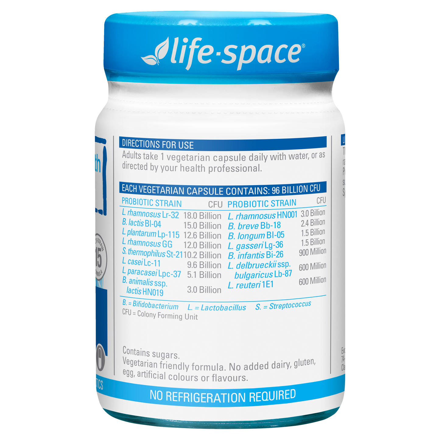 High Potency Probiotic 96 Billion - 30 Capsules