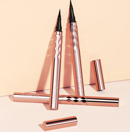 Liquid waterproof black eyeliner pencil