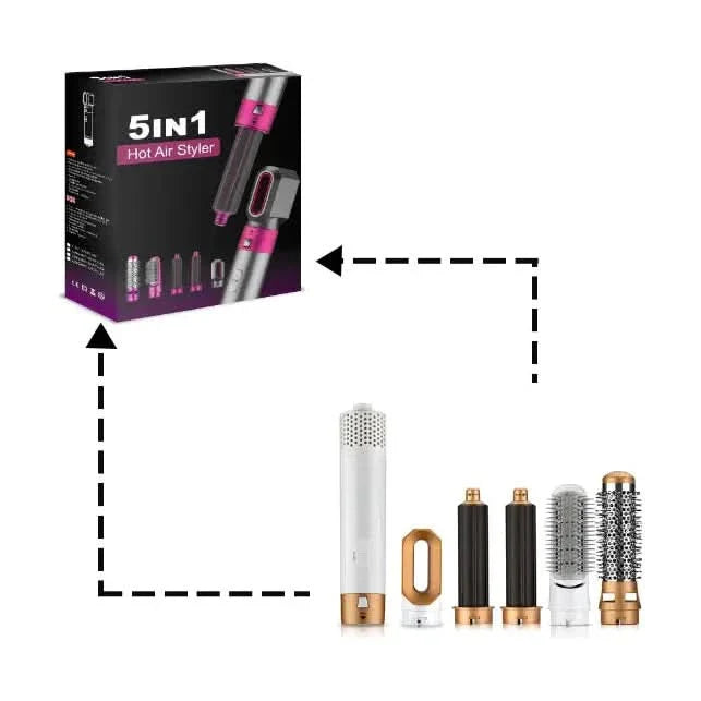 Multi Function Hair Curler and Dryer Set