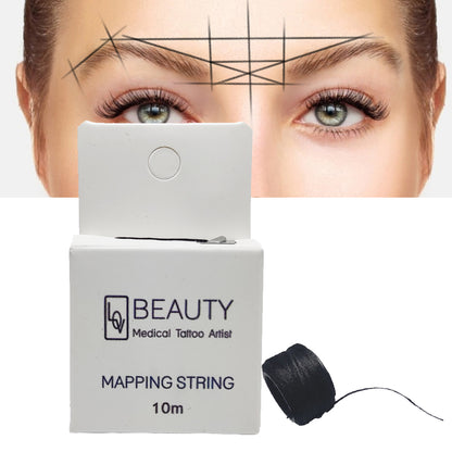 Pre-Inked Brow Mapping String for Microblading Eyebrow Marker