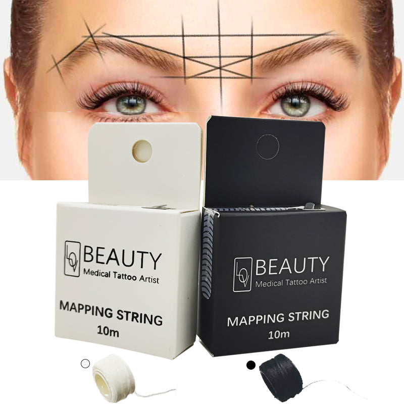 Pre-Inked Brow Mapping String for Microblading Eyebrow Marker ...