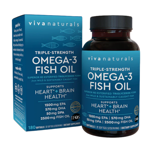 Premium Fish Oil 180 Softgels for Heart Wellness - Mycosmeticslondon