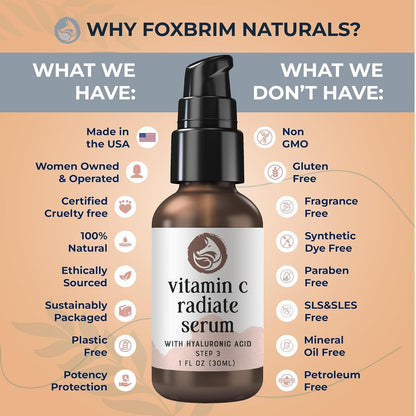 Natural Vitamin C Anti Aging Face Serum