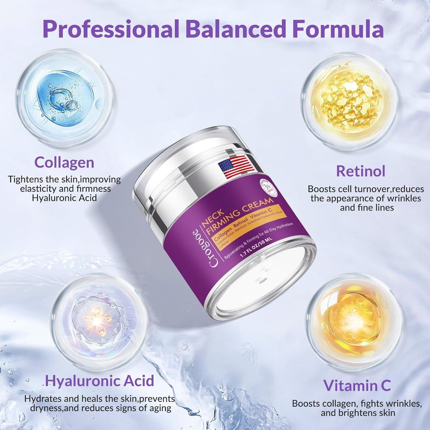 Anti Aging Face Cream 50ml - Retinol Collagen Moisturizer