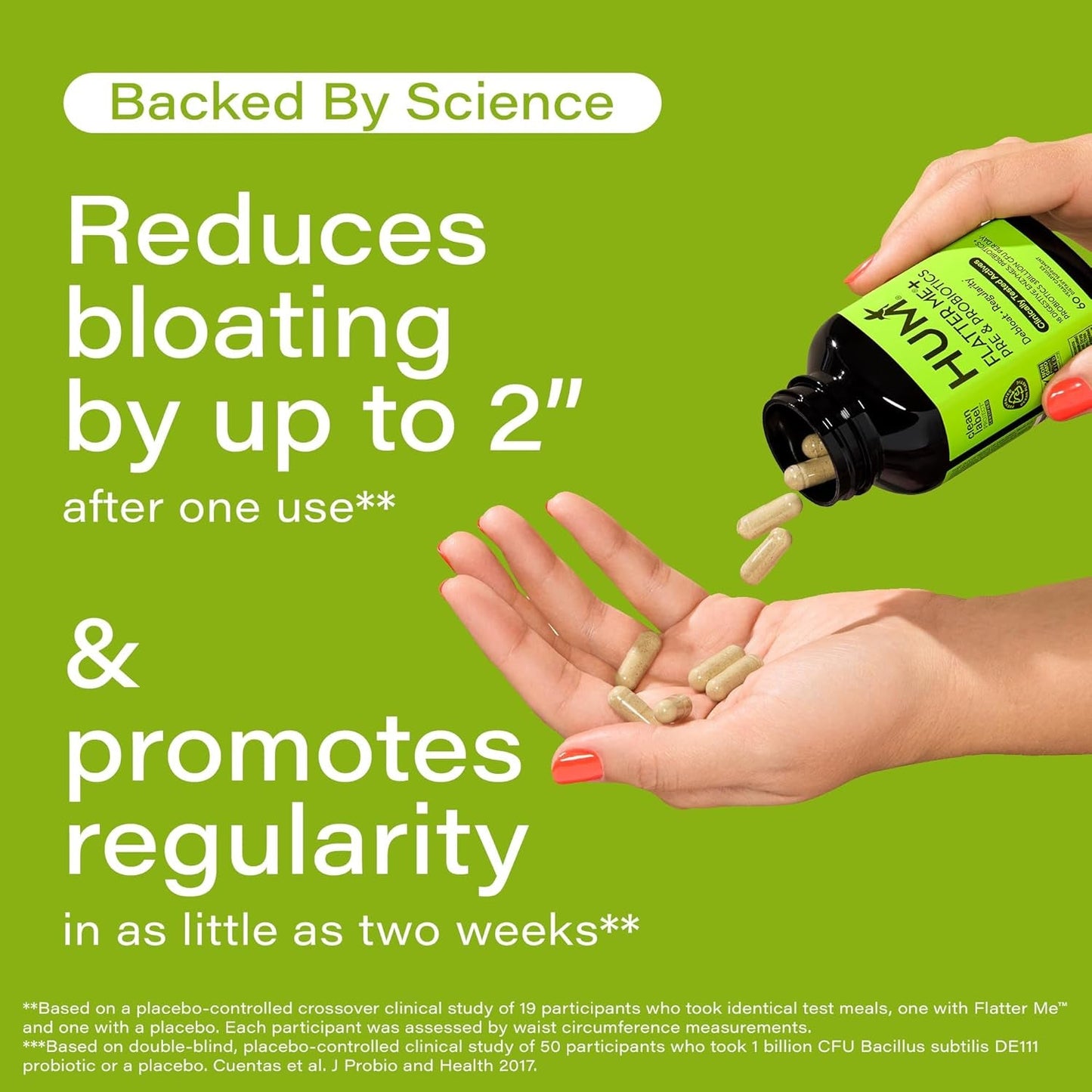 Natural Digestive Probiotics Capsules - 60 Count Fast Relief