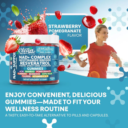 Natural Energy Boost NAD+ Gummies 60 Count