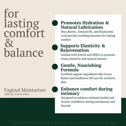 Natural Menopause Vaginal Moisturizer for Dryness Relief