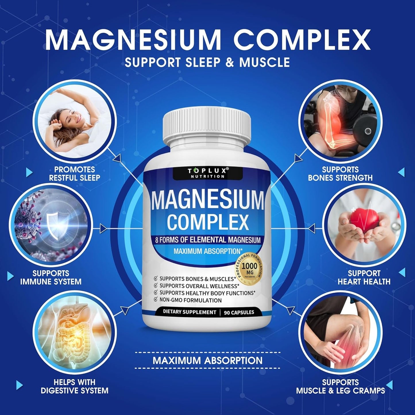High Strength Magnesium Tablets for Energy and Fitness