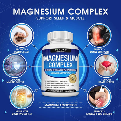 High Strength Magnesium Tablets for Energy and Fitness