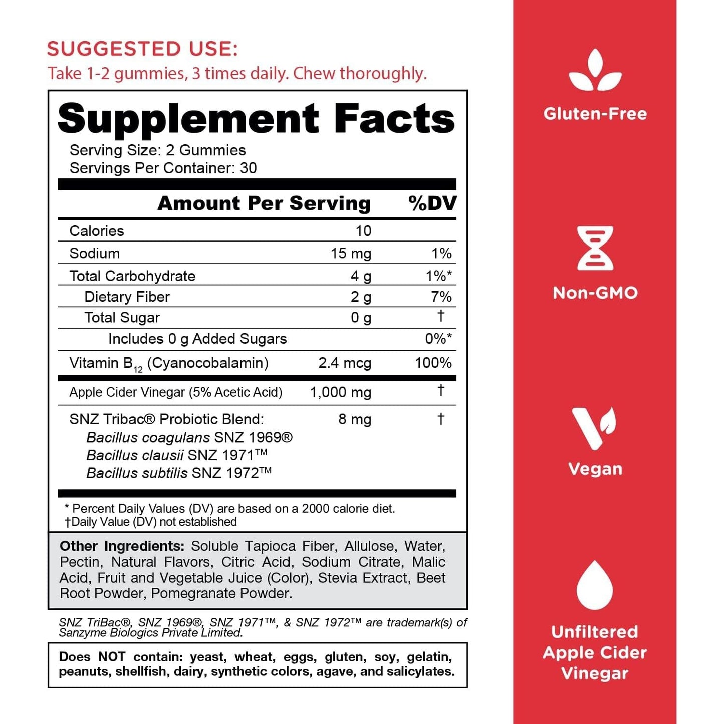 Tasty Apple Cider Vinegar Gummies for Digestive Health